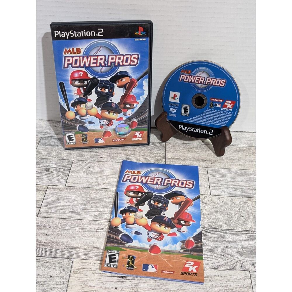 MLB Power Pros (Sony PlayStation 2, 2007) PS2 Black Label CIB Tested